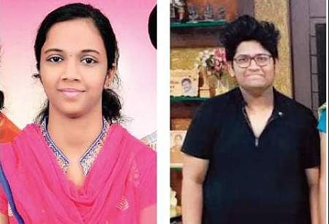 Konda Renu(L) and Bojja Chetan Reddy