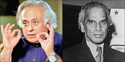 Jairam Ramesh and V K Krishna Menon. (Photo | Twitter)