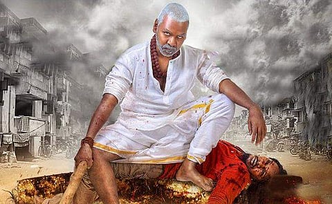 A still from Raghava Lawerence-starrer 'Kanchana 3'.