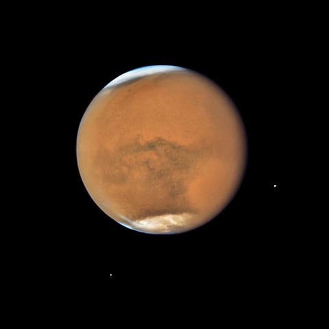 NASA’s Hubble Space Telescope photographed Mars , near its closest approach to Earth since 2003. (Photo | NASA)