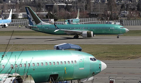 Boeing 737 Max 8 being built for Oman Air (File Photo | AP)