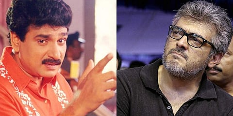 Actor Ajith (R) and filmmaker Ramesh Kanna (File Photo | EPS)