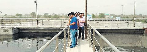 The STP campuses boast of sparkling clean spaces, lush greenery and no smell even inside the water recycling unit | Express