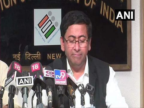 Deputy Election Commissioner Chandra Bhushan Kumar said campaigning in nine West Bengal constituencies to end at 10 PM on Thursday (ANI Twitter)
