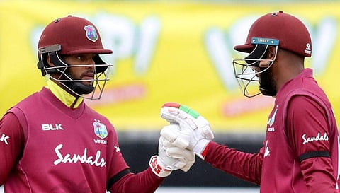 Openers Shai Hope and Sunil Ambris both made fifties | Twitter@windiescricket