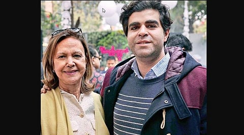 Christine Samandari with son Laurent, founders of L’Opera.