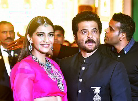 Anil Kapoor with his daughter Sonam Kapoor Ahuja. (File photo | PTI)