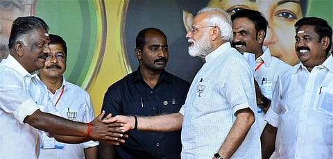 The AIADMK-led alliance lost in 37 of the 38 Lok Sabha seats where elections took place. (Photo | EPS)