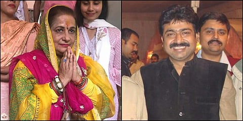 Royal rivals in Pratapargh lost: Rajkumari Ratna Singh and Akshay Pratap Singh. (Photos | facebook)