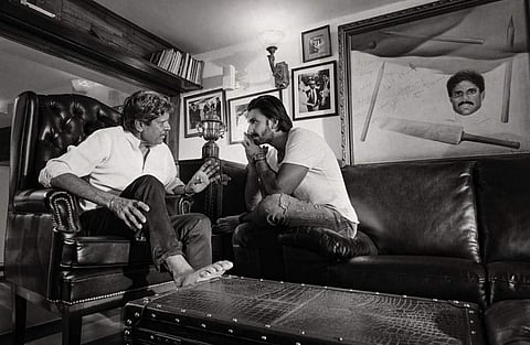 Ranveer Singh and Kapil Dev. (Photo | Twitter)