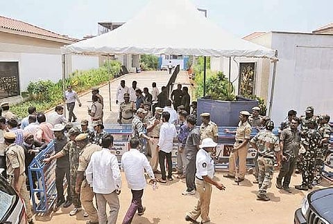 Jagan Mohan Reddy’s residence becomes a centre of activity post results