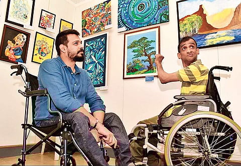 The exhibition featured 150 artworks of 36 artists from Karnataka, Kerala and Tamil Nadu