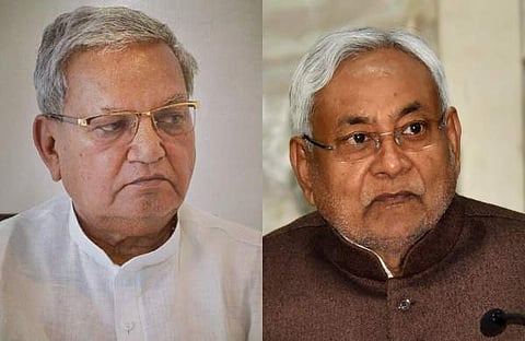 BJP MP Gopal Narayan Singh(L) and Bihar CM Nitish Kumar (Photo | Facebook/ Gopal Narayan Singh and PTI)