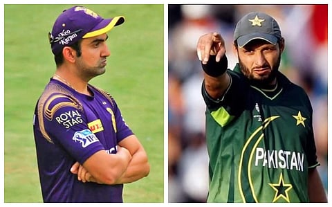 Gautam Gambhir and Shahid Afridi never shared a great rapport on and off-the-field.