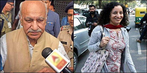 Journalist Priya Ramani levelled allegations of sexual misconduct against Union minister MJ Akbar. (Photos | EPS)