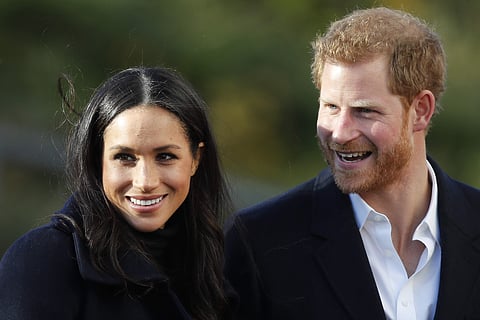 Prince Harry and Meghan. (Photo|AP)