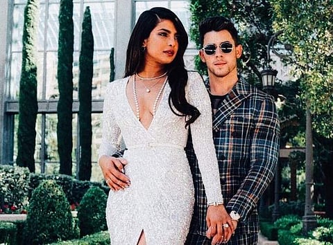 Priyanka Chopra and Nick Jonas. (Photo | Twitter))