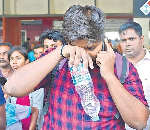 A NEET aspirant breaks down after missing the test due to delayed train arrival in Bengaluru | shriram b n