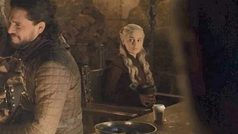 Daenerys with the Starbucks cup. (Photo | Twitter)