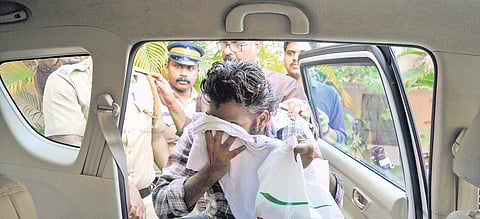Riyas Aboobacker, member of IS module who planned suicide attack in Kerala, being taken to NIA office in Kochi on Monday after the NIA court remanded him in custody/A Sanesh