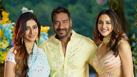 Ajay Devgn, Tabu and Rakul Preet. (Photo | Twitter)