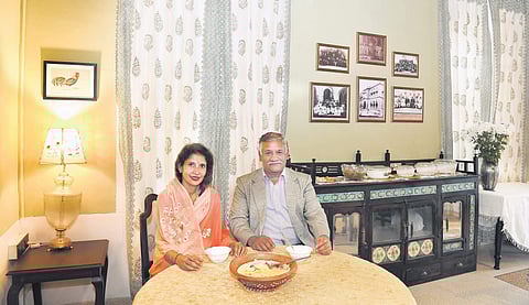 Dinesh Shukla/Clockwise: Indrayani Devi and Shivraj Gaekwad; Sunthi; Narali Bhat and Tamatar Bhat