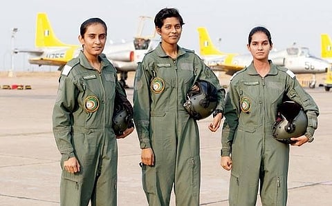 Avani Chaturvedi, Mohana Singh and Bhawana Kanth. | (File | EPS)