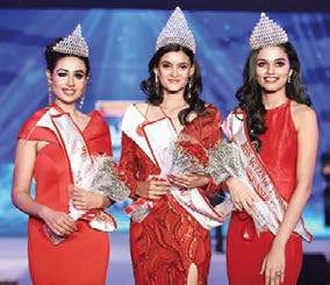 From left: Samiksha Singh, Tanya Sinha and Nikita Thomas