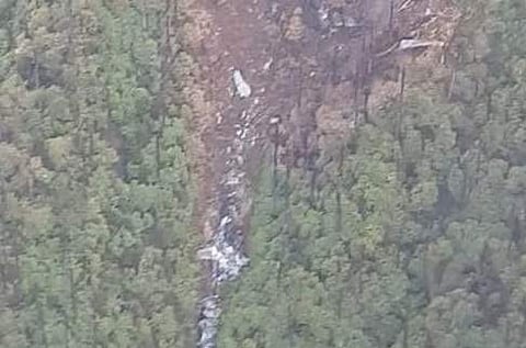 Visuals of missing IAF AN-32 aircraft which was located in Arunachal. (Photo | ANI)