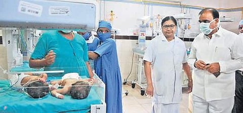 Maternity ward in Anantapur government hospital. (Photo | EPS)