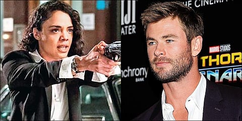 Chris Hemsworth and Tessa Thompson