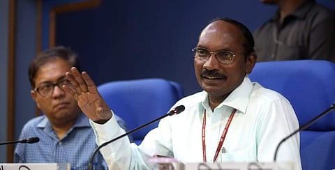 ISRO Chairman Dr K Sivan during a media interaction in New Delhi on 13 June 2019. (Photo | Shekhar Yadav, EPS)