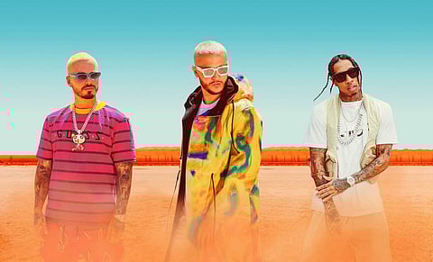 DJ Snake, singer J Balvin and rapper Tyga. (Photo | Twitter)