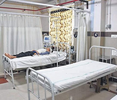 A view of Trauma Care Unit where two patients died allegedly due to power failure. (Photo | P Ravindra Babu/EPS)