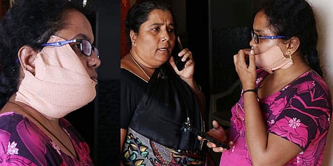 Subashini, a resident of Ilango Street was allegedly attacked by her neighbour for a brawl over water in chennai on Thursday. (Photo | Nigamanth P, EPS)