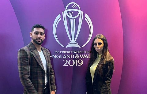 Amir Khan with wife Faryal Makhdoom. (Photo | Twitter/Amir Khan)