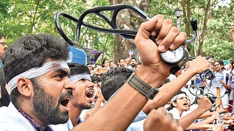 The association called for a shutdown of health services in government hospitals as a mark of protest.