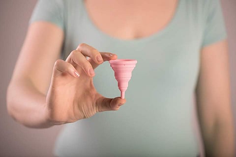 Image of menstrual cup used for representational purpose only