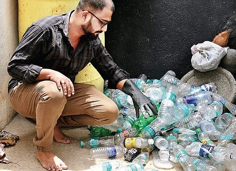Gowtham has collected 25 kg of plastic bottles in 14 days D Sampathkumar