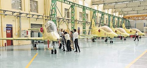 HAL complex in Bengaluru; (below) Arup Chatterjee, Director, Engineering and R&D Hindustan Aeronatics Ltd