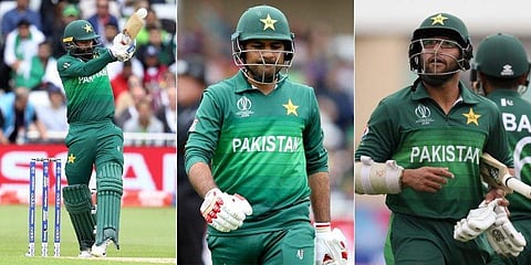 It was a day to forget for Pakistan with the bat as they were bowled out for their second-lowest World Cup total (105)| AP