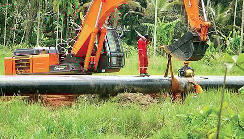 GAIL project finally getting ready; Kochi-Koottanad stretch opened