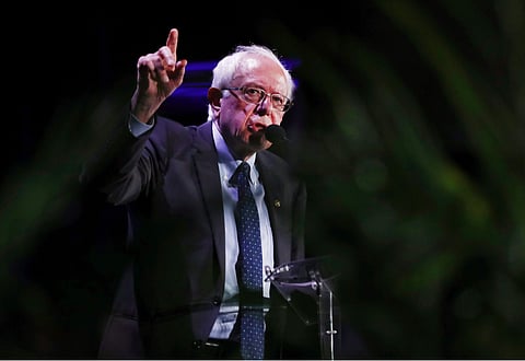 Democratic presidential candidate Sen. Bernie Sanders, I-Vt.,speaks during a forum on Friday, June 21, 2019, in Miami. ( Photo | AP)