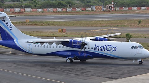 Indigo flight image used for representational purpose