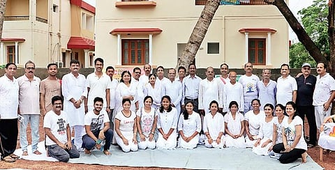 Yoga team at Manorama Estate.