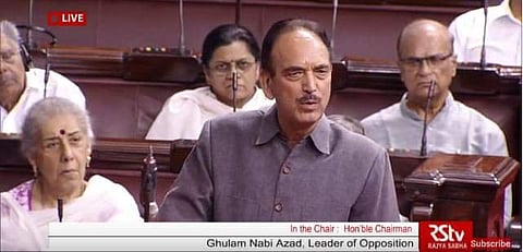 Leader of the Opposition Ghulam Nabi Azad. (Photo| ANI)
