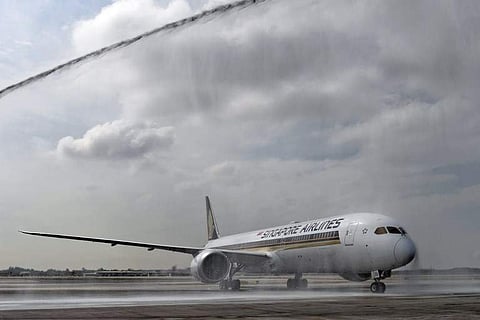 An airplane at Singapore's Changi Airport (File | AFP)