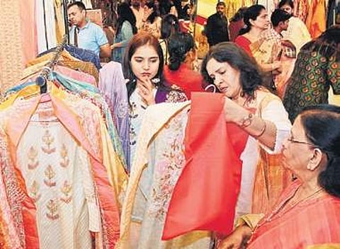 The exhibition has about 50-odd stalls of popular designer brands