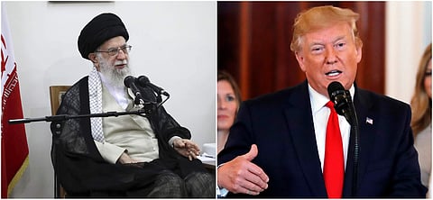 Iran's supreme Leader Ayatollah Ali Khamenei and President Donald Trump. (Photo | AP)