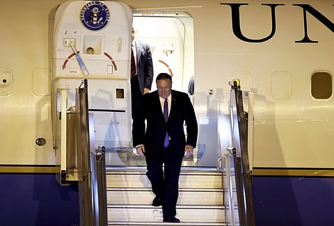 US Secretary of State Mike Pompeo arrives at AFS Palam in New Delhi Tuesday June 25 2019. | PTI